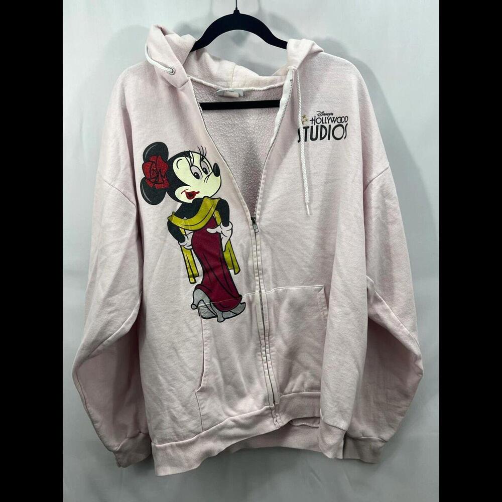 Disney's Hollywood Studios Minnie Mouse Zip-Up Hoodie 2xl